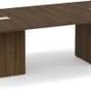 Classic Racetrack Conference Table 10 Ft With Cube Base - Modern Walnut -Office Furniture Store 064750b5c38e6bf8e0fc0c00e574