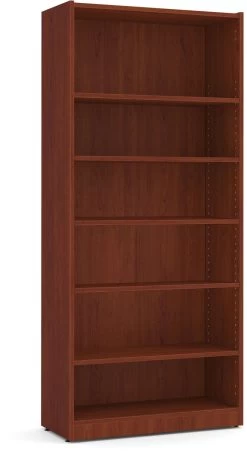 Heavy Duty Bookshelves - 6 Shelf In Cherry