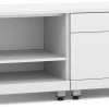 Encore Storage Cabinet And Bookshelf Credenza - White With Silver Riser -Office Furniture Store 1f4ed1f13a79582feceb80fcefb0