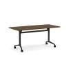 Flip Top Table With Square-Edge Top 30" X 48" - Modern Walnut Top With Black Base 1 Flip Top Table With Square-Edge Top 30" X 48" - Modern Walnut Top With Black Base -Office Furniture Store 208da420e01d52818b7e2da61926