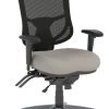 CoolMesh Pro Executive High Back Chair - Grey Antimicrobial Vinyl With Titanium Base