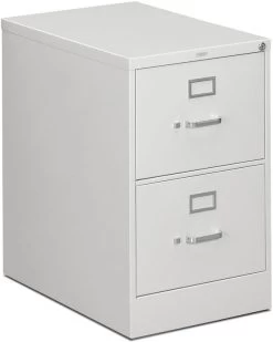 HON 310 Series Vertical Filing Cabinet - 2 Drawer In Grey For Legal Files