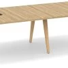 Signature Racetrack Conference Table 12 Ft - Aspen With Natural Oak Legs And Silver Hardware -Office Furniture Store 28f50400149ef11da2a7e0dc43f4