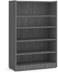 Heavy Duty Bookshelves - 5 Shelf In Newport Grey