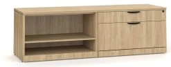 Elements Storage Cabinet And Bookshelf Credenza - Aspen Base And Top