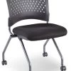Agenda II Nesting Chair Without Arms - Black Fabric