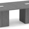 Classic Square-Edge Conference Table 8 Ft With Cube Base - Newport Grey -Office Furniture Store 2c406ce3c02af2d89e5c65a26ffa