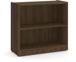 Heavy Duty Bookshelves - 2 Shelf In Modern Walnut