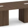 Classic Square-Edge Conference Table 8 Ft With Cube Base - Modern Walnut -Office Furniture Store 34f62dc37b2b77af9ae64bd7212c