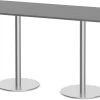 Classic Bistro Meeting Table 30" X 72" With Brushed Metal Base - Newport Grey -Office Furniture Store 365f93f089ebc244edd622c821fb