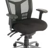 CoolMesh Executive High Back Chair - Black Fabric With Titanium Base -Office Furniture Store 395452fdde50e9d8eb969d4d2036