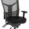 CoolMesh Executive High Back Chair - Black Leather With Titanium Base And Headrest -Office Furniture Store 3acd2de32ff00a676b03e51e960b