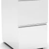 Premium Steel Metal Filing Cabinets - 2 Drawer In White With Casters -Office Furniture Store 3e71cff0fb0ae4757255d4f12b5b