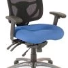 CoolMesh Pro Executive Mid Back Chair - Blue Fabric With Titanium Base -Office Furniture Store 3e9f5e23774841018971e41f2819