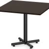 Classic Square Meeting Table 36" With Black Metal Base - Espresso -Office Furniture Store 3f2c2bc4de50c3a6c2b0de5e388c