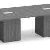 Classic Square-Edge Conference Table 16 Ft With Cube Base - Newport Grey -Office Furniture Store 47f3bb2bc5e4aba47204638a2c7b