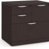 Locking Multi-Storage Office Cabinet - Espresso