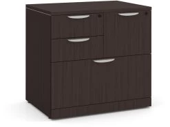 Locking Multi-Storage Office Cabinet - Espresso