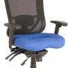 CoolMesh Pro Executive High Back Chair - Blue Fabric With Headrest