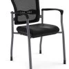 Spice! Stackable Mesh Guest Chair - Black Antimicrobial Vinyl -Office Furniture Store 5216870715988b88a62e9a8353d0