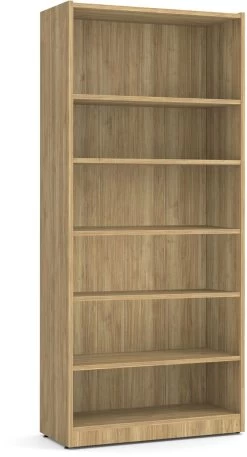 Heavy Duty Bookshelves - 6 Shelf In Aspen