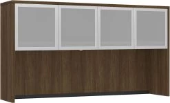 Classic Hutch 60" With 4 Glass Doors - Modern Walnut