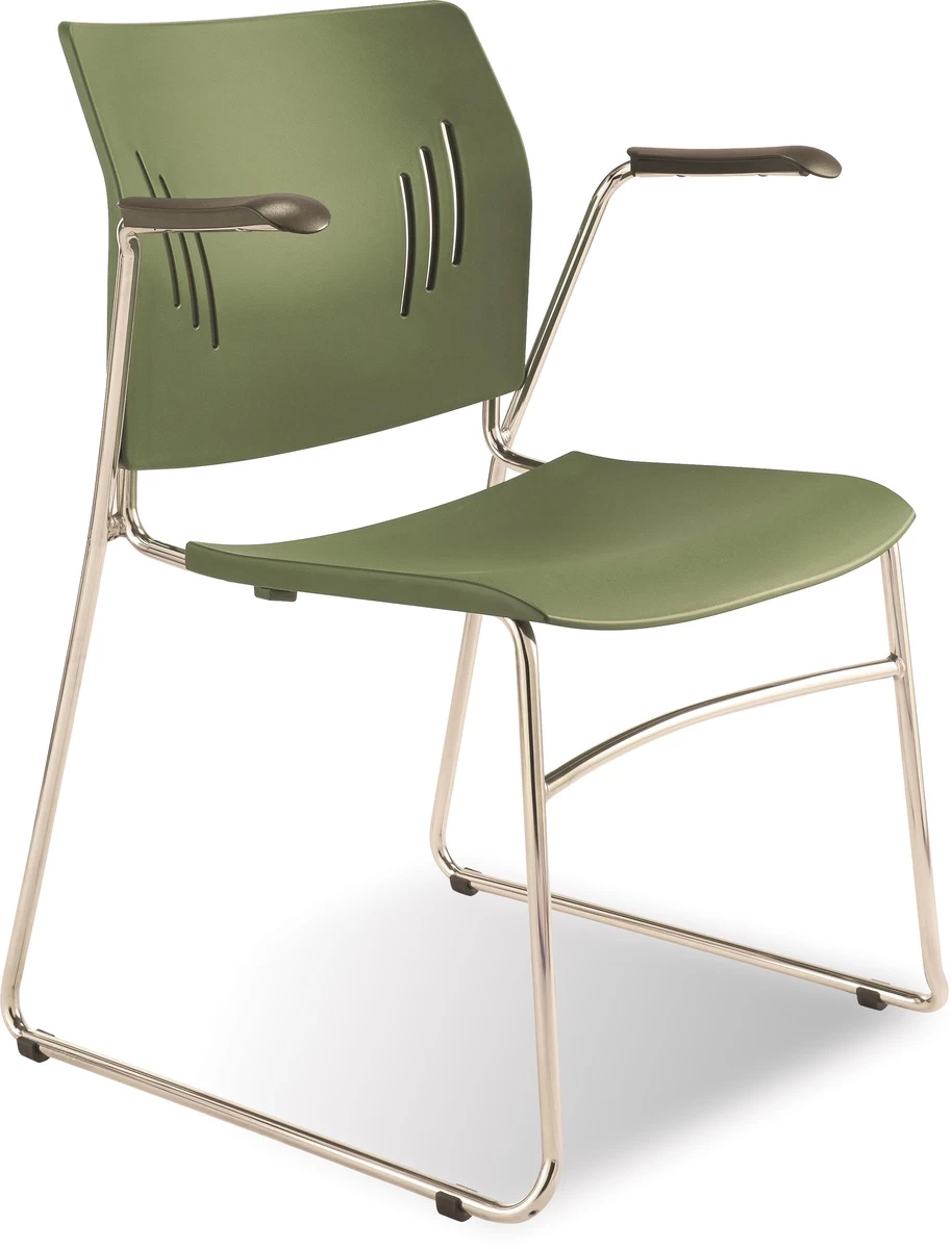 Tela Guest Chair With Arms - Olive 3 Tela Guest Chair With Arms - Olive