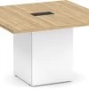 Classic Square-Edge Conference Table 4 Ft With Cube Base - Aspen With White Base -Office Furniture Store 5554eceebb80403b02d89d9ff628