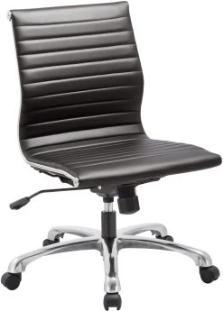 Nova Mid Back Chair Without Arms - Black