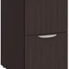 Classic Locking Mobile Pedestals - 2 Drawer In Espresso