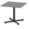 Classic Square Meeting Table 36" With Beveled-Edge Top And Black Metal Cross Base - Newport Grey -Office Furniture Store 5fe39f20f2a83ca106c0d96affb3
