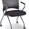 Agenda II Nesting Chair - Black Fabric -Office Furniture Store 60ce9a7eae7ef10351f232849f4f