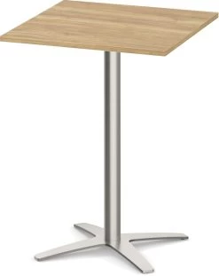 Classic Square Bistro Table 30" With Cross Brushed Metal Base - Aspen