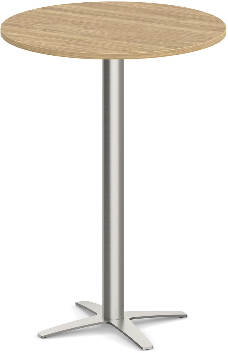 Classic Round Bistro Table 30" With Cross Brushed Metal Base - Aspen 3 Classic Round Bistro Table 30" With Cross Brushed Metal Base - Aspen