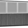 Classic Hutch 71" With 4 Glass Doors - Newport Grey -Office Furniture Store 6746ed432a22e36ef744ca52b69c 1