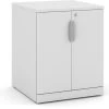 Mobile Locking Double Door Cabinet - White 2 Mobile Locking Double Door Cabinet - White -Office Furniture Store 677e4af89c53055ed473aed81c22