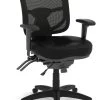 CoolMesh Pro Executive Mid Back Chair - Black Leather