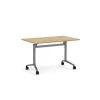 Flip Top Table With Square-Edge Top 24" X 48" - Aspen Top With Silver Base 2 Flip Top Table With Square-Edge Top 24" X 48" - Aspen Top With Silver Base -Office Furniture Store 6a874b9b08c822bb840c223712e2