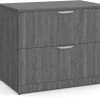 Lateral Filing Cabinet - 2 Drawer In Newport Grey