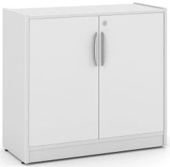 Heavy Duty Bookshelves With Door Kit - 2 Shelf In White