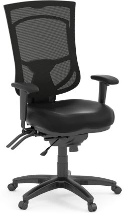 CoolMesh Pro Executive High Back Chair - Black Antimicrobial Vinyl
