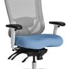 CoolMesh Pro Plus Executive High Back Chair - Blue Fabric With Headrest -Office Furniture Store 7c75c29f84fa50321b2fd77df587