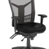 CoolMesh Executive High Back Chair - Black Antimicrobial Vinyl