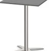 Classic Square Bistro Table 30" With Cross Brushed Metal Base - Newport Grey -Office Furniture Store 82f7ed74a2bde0f9da3e7a13f6e1