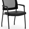 Aero Stackable Guest Chair - Black Antimicrobial Vinyl