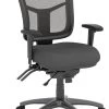 CoolMesh Executive Mid Back Chair - Grey Fabric With Titanium Base -Office Furniture Store 83597c50cb38836d04df5df9689e