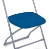 Polypropylene Plastic Folding Chair - Blue/Grey