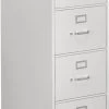 HON 310 Series Vertical Filing Cabinet - 4 Drawer In Grey For Legal Files