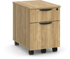 Locking Mobile Box/File Pedestal - Aspen