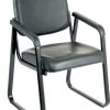 Ashton Sled Base Guest Chair - Black Antimicrobial Vinyl -Office Furniture Store 8f254e8fae0aa51e482092f1d2e0